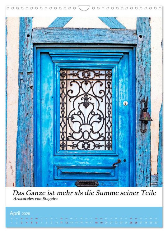 Produktbild: Die Farben blau (Wandkalender 2026 DIN A3 hoch), CALVENDO Monatskalender