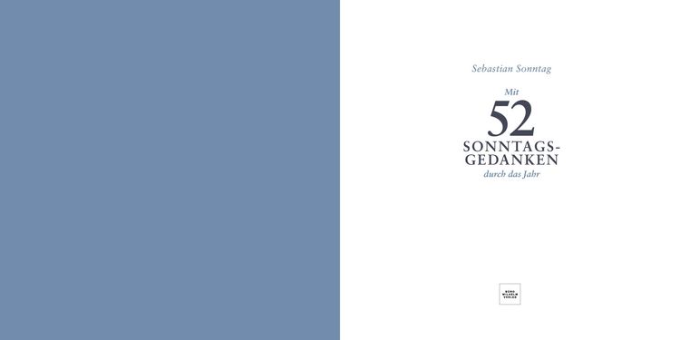 Produktbild: Mit 52 Sonntags-Gedanken durch das Jahr