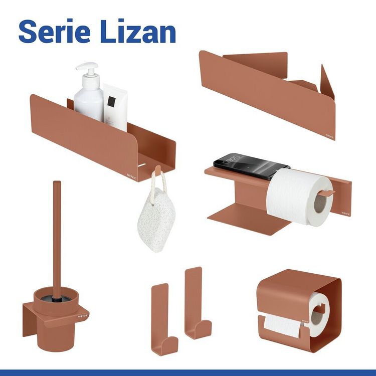 Produktbild: Turbo-Loc&reg; Eckablage Mod. Lizan Braun, Befestigen ohne Bohren
