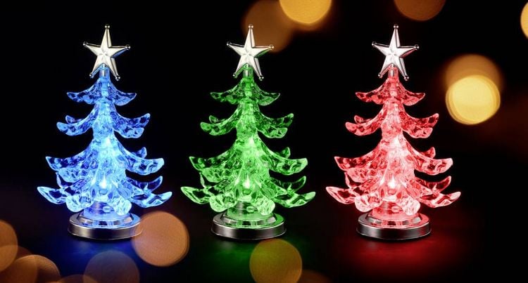 Produktbild: Sygonix SY-4722058 Weihnachtsbaum RGB Durchsichtig, Silber