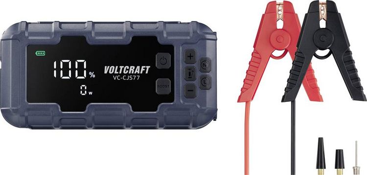 Produktbild: VOLTCRAFT Schnellstartsystem VC-CJS77 VC-16533725 Starthilfestrom (12 V)=600A USB-Steckdose 2x, Lade- und Aufbewahrungsstation