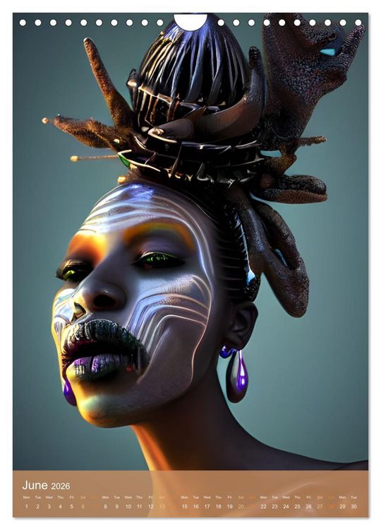 Produktbild: Voodoo Queens (Wall Calendar 2026 DIN A4 portrait), CALVENDO 12 Month Wall Calendar