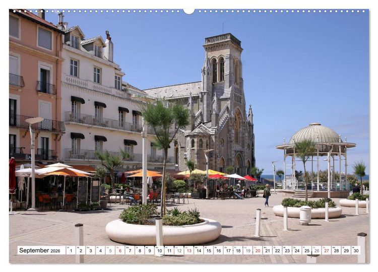 Produktbild: Biarritz (hochwertiger Premium Wandkalender 2026 DIN A2 quer), Kunstdruck in Hochglanz