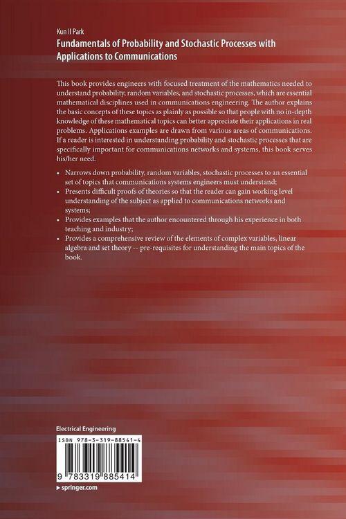 Produktbild: Fundamentals of Probability and Stochastic Processes with Applications to Communications