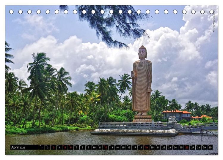 Produktbild: Sri Lanka 2026 &ndash; Exotische Welt (Tischkalender 2026 DIN A5 quer), CALVENDO Monatskalender