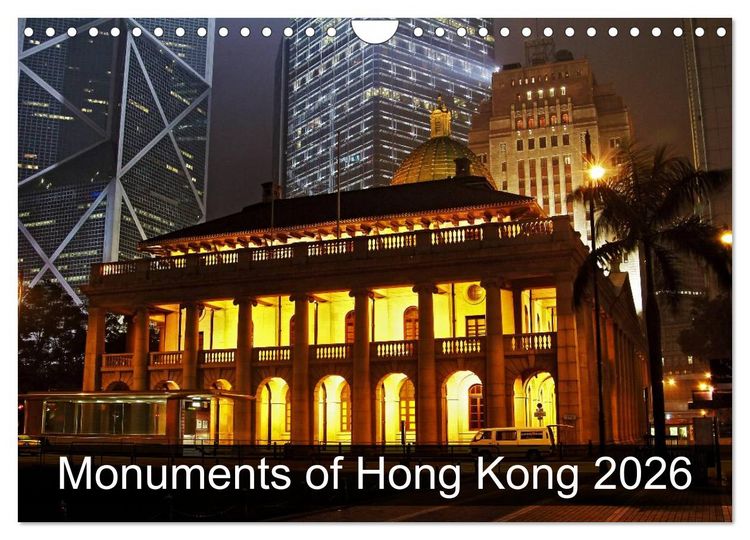Produktbild: Monuments of Hong Kong 2026 (Wall Calendar 2026 DIN A4 landscape), CALVENDO 12 Month Wall Calendar