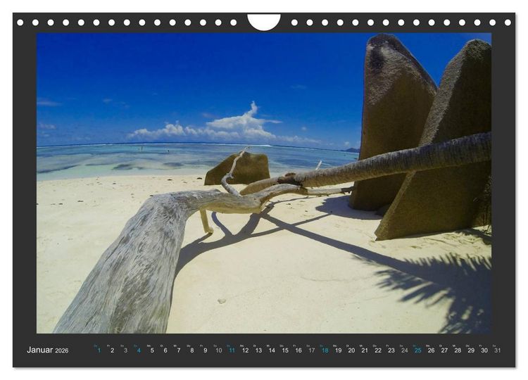 Produktbild: Seychellen - Der Garten Eden im Indischen Ozean (Wandkalender 2026 DIN A4 quer), CALVENDO Monatskalender