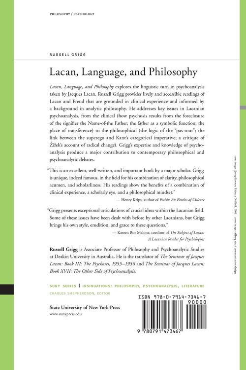 Produktbild: Lacan, Language, and Philosophy