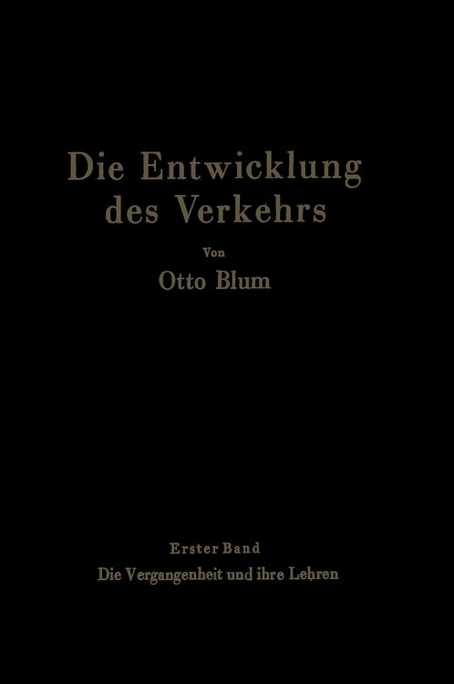 Produktbild: Die Entwicklung des Verkehrs