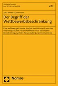Produktbild: Der Begriff der Wettbewerbsbeschr&auml;nkung