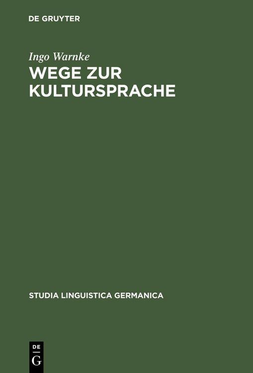 Produktbild: Wege zur Kultursprache