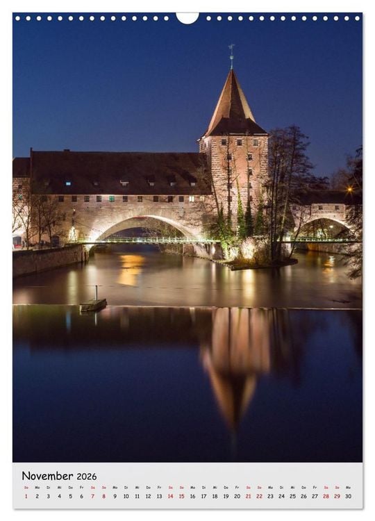 Produktbild: N&uuml;rnberg - Die faszinierende historische Altstadt (Wandkalender 2026 DIN A3 hoch), CALVENDO Monatskalender