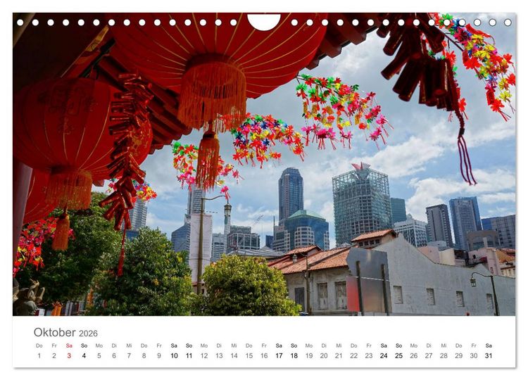 Produktbild: Singapur (Wandkalender 2026 DIN A4 quer), CALVENDO Monatskalender