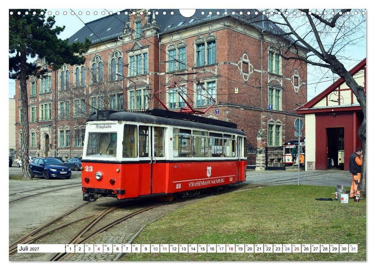 Produktbild: LOWA-Stra&szlig;enbahnen Naumburg-Gera-Sta&szlig;furt-Frankfurt/Oder (Wandkalender 2027 DIN A3 quer), CALVENDO Monatskalender