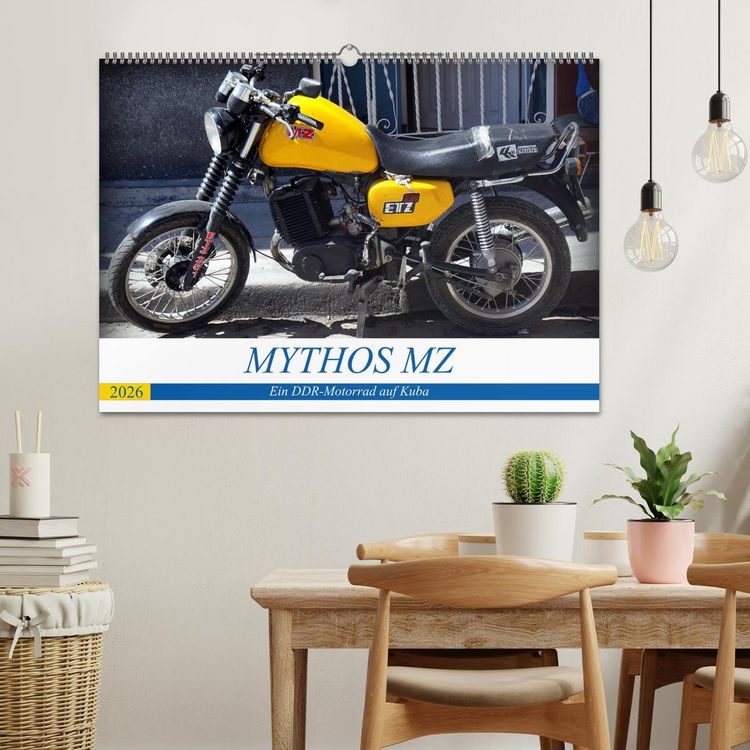 Produktbild: Mythos MZ - Ein DDR-Motorrad auf Kuba (Wandkalender 2026 DIN A2 quer), CALVENDO Monatskalender