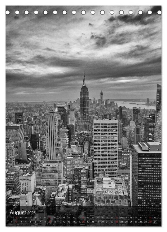 Produktbild: New York - The Big Apple (Tischkalender 2026 DIN A5 hoch), CALVENDO Monatskalender