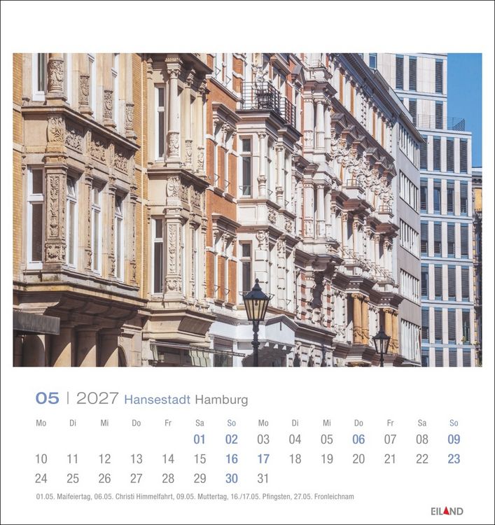 Produktbild: Hansestadt Hamburg Postkartenkalender 2027