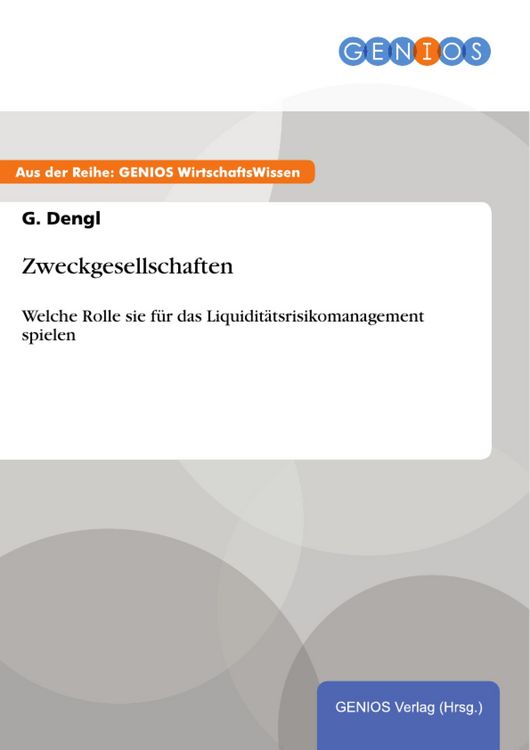 Produktbild: Zweckgesellschaften