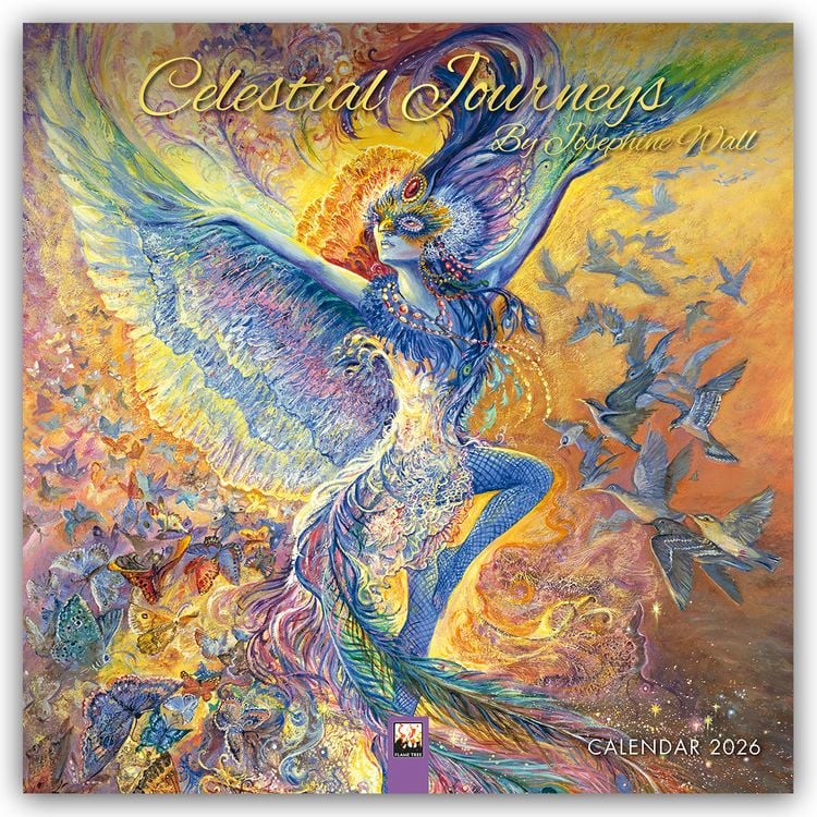 Produktbild: Celestial Journeys by Josephine Wall – Himmlische Reisen von Josephine Wall 2026 – Original Flame Tree Publishing-Kalender [Kalender]
