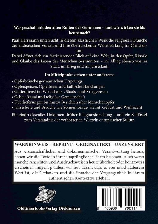 Produktbild: ALTDEUTSCHE KULTGEBR&Auml;UCHE
