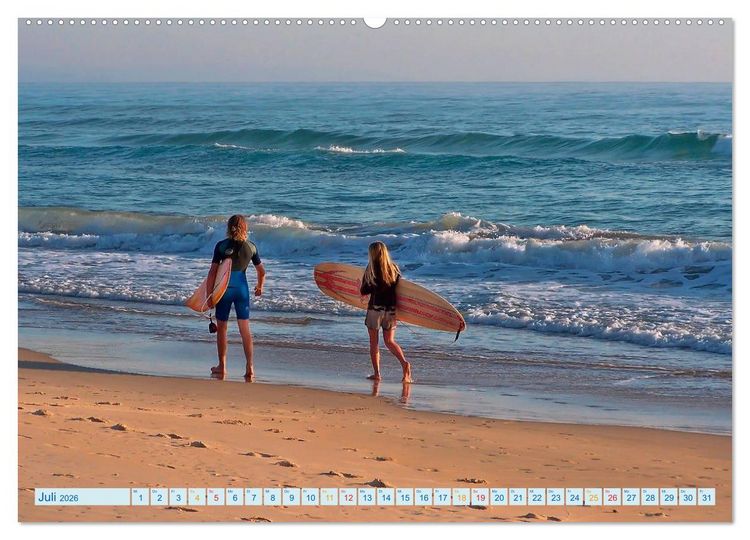 Produktbild: Surfen - Wasser, Wind und coole Typen (hochwertiger Premium Wandkalender 2026 DIN A2 quer), Kunstdruck in Hochglanz