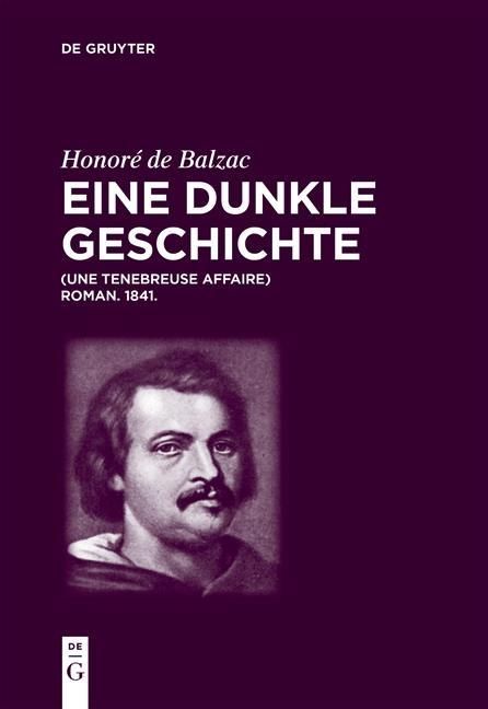 Produktbild: Honor&eacute; de Balzac, Eine dunkle Geschichte