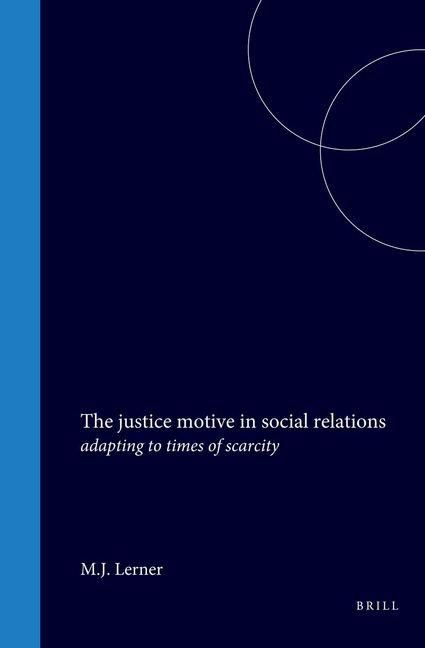 Produktbild: The Justice Motive in Social Relations