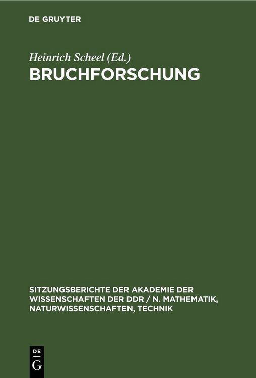 Produktbild: Bruchforschung