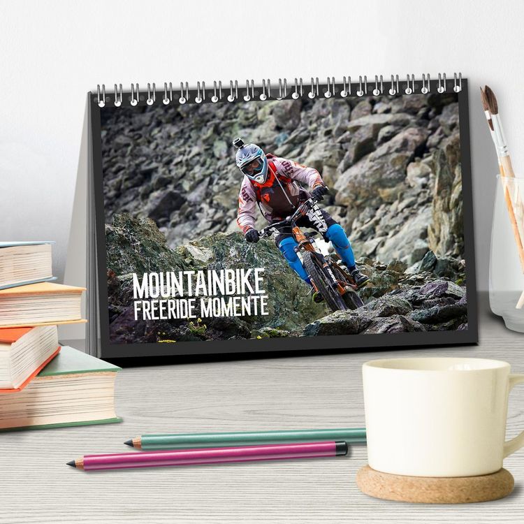 Produktbild: Mountainbike Freeride Momente (Tischkalender 2026 DIN A5 quer), CALVENDO Monatskalender