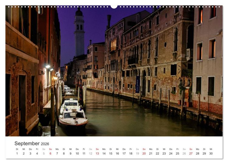 Produktbild: Das stille Venedig (hochwertiger Premium Wandkalender 2026 DIN A2 quer), Kunstdruck in Hochglanz