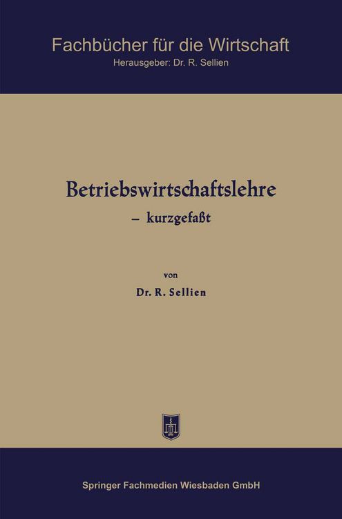 Produktbild: Betriebswirtschaftslehre &mdash; kurzgefa&szlig;t