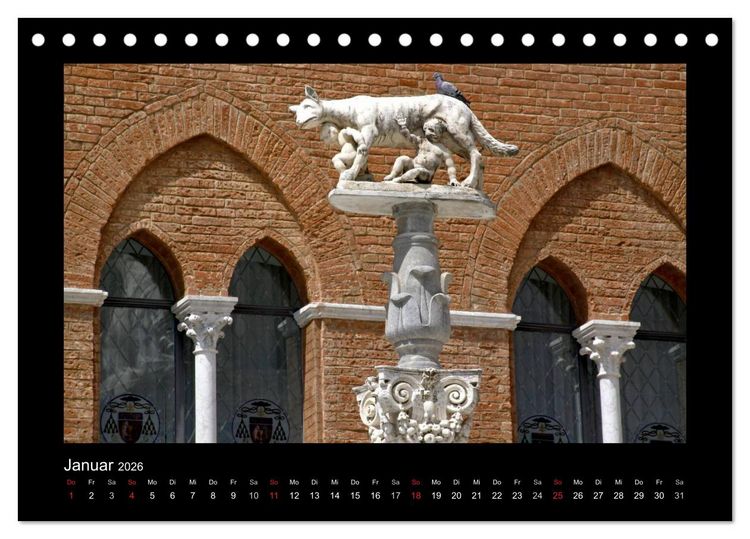 Produktbild: Siena, Perle der Toskana (Tischkalender 2026 DIN A5 quer), CALVENDO Monatskalender