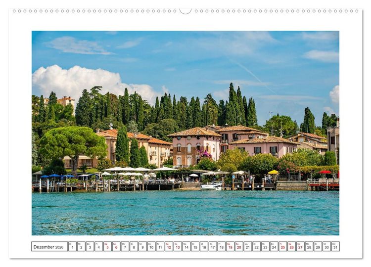 Produktbild: Sirmione - sch&ouml;nster Ort am Gardasee (hochwertiger Premium Wandkalender 2026 DIN A2 quer), Kunstdruck in Hochglanz