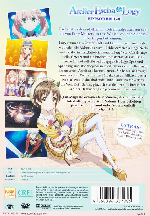 Produktbild: Atelier Escha und Logy - Alchemist of the Dusk Sky - Volume 1/Episode 01-04 [Limited Edition]