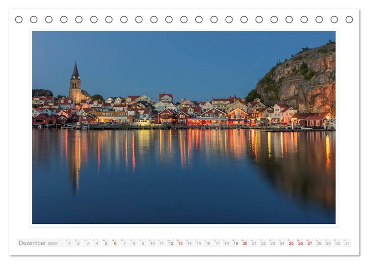 Produktbild: Bohusl&auml;n Fj&auml;llbacka - Hamburgsund - Grebbestad 2026 (Tischkalender 2026 DIN A5 quer), CALVENDO Monatskalender