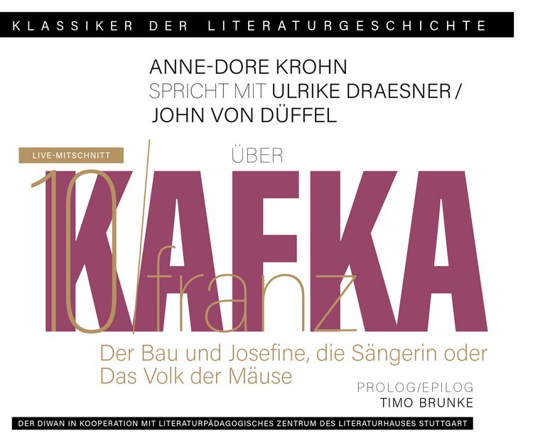 Produktbild: Ein Gespr&auml;ch &uuml;ber Franz Kafka &ndash; Der Bau + Josefine, die S&auml;ngerin oder Das Volk der M&auml;use