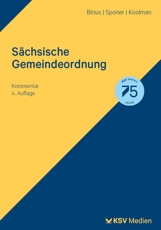 Produktbild: S&auml;chsische Gemeindeordnung