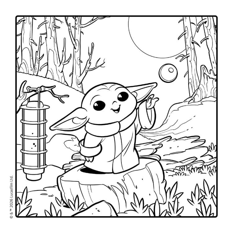 Produktbild: Star Wars The Mandalorian: Cozy Coloring - Das entspannende Malbuch