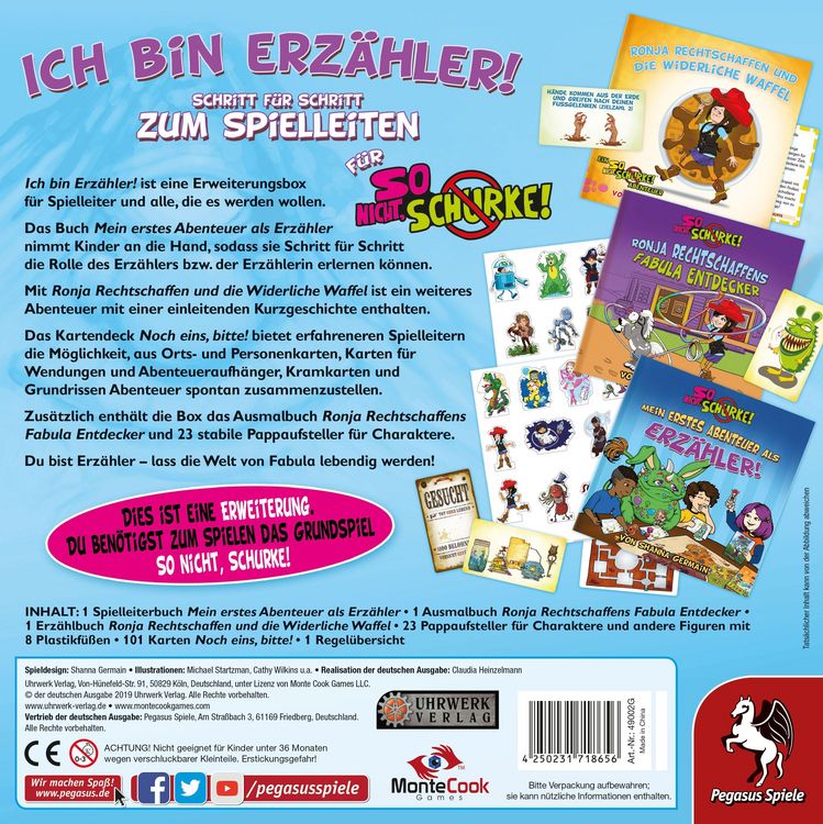 Pegasus - So nicht, Schurke! - Ich bin Erzähler!, Erweiterung