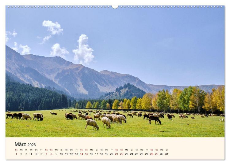 Produktbild: Kirgistan - Traumhafte Landschaften (Wandkalender 2026 DIN A2 quer), CALVENDO Monatskalender