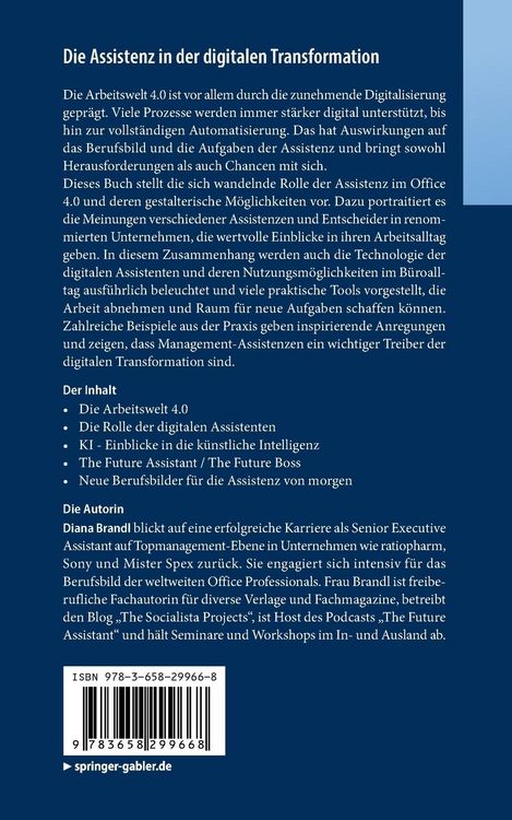 Produktbild: Die Assistenz in der digitalen Transformation