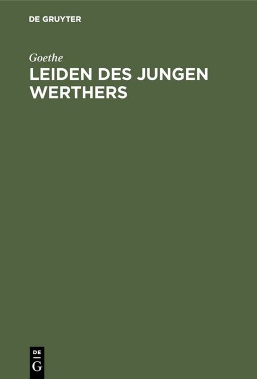 Produktbild: Leiden des jungen Werthers