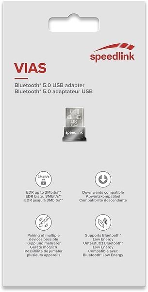 Produktbild: SPEEDLINK VIAS Nano USB Bluetooth 5.0 Adapter, black