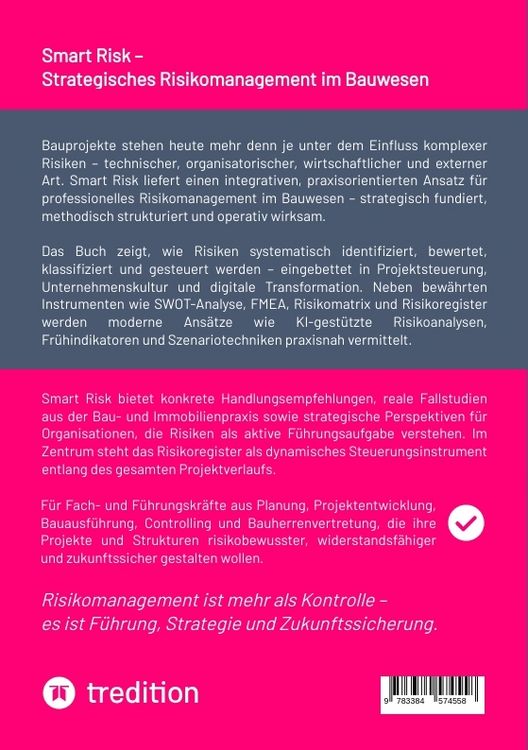 Produktbild: Smart Risk &ndash; Strategisches Risikomanagement im Bauwesen