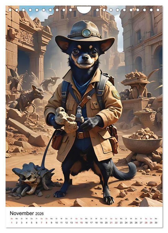 Produktbild: Chihuahua Karrieren (Wandkalender 2026 DIN A4 hoch), CALVENDO Monatskalender