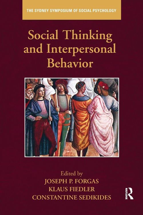 Produktbild: Social Thinking and Interpersonal Behavior