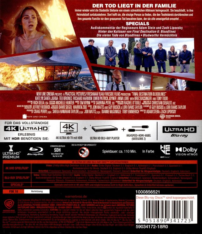 Produktbild: Final Destination: Bloodlines (4K Ultra HD) (+ Blu-ray)