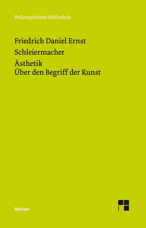 Produktbild: Ästhetik (1832/33). Über den Begriff der Kunst (1831–33)