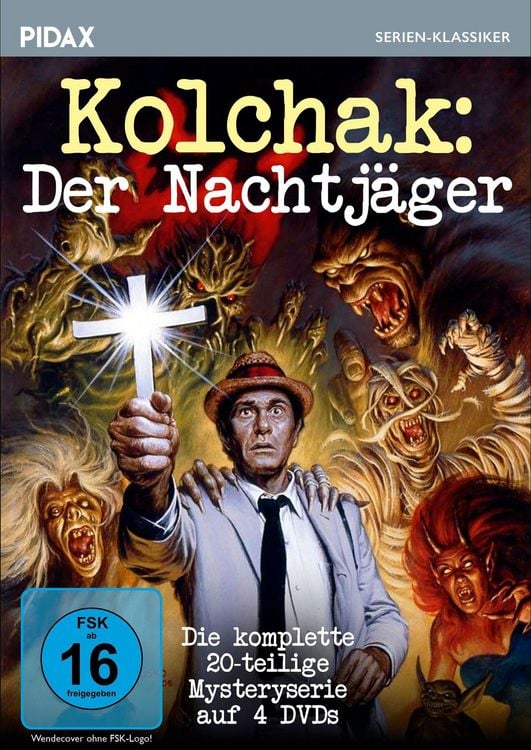 Produktbild: Kolchak: Der Nachtj&auml;ger (The Night Stalker) / Die komplette 20-teilige Mysteryserie &ndash; die Vorlage f&uuml;r den Kultklassiker "Akte X" (Pidax Serien-Klassiker) [4 DVDs]