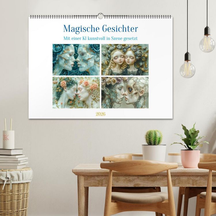 Produktbild: Magische Gesichter (Wandkalender 2026 DIN A2 quer), CALVENDO Monatskalender